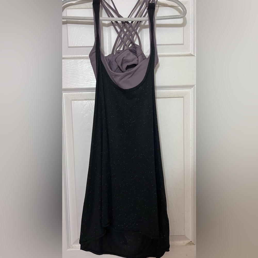 Lululemon Athletica Black Relaxed Backless Tank Top